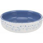 keramická miska Trixie modrá pro krátkonosé kočky 11 cm 300 ml – Sleviste.cz
