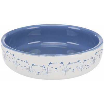 keramická miska Trixie modrá pro krátkonosé kočky 11 cm 300 ml – Sleviste.cz