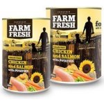 Topstein Farm Fresh kuřecí a losos s bramborami 800 g – Zboží Mobilmania