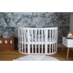 Ourbaby oval bed 7in1 white bílá – Zboží Dáma