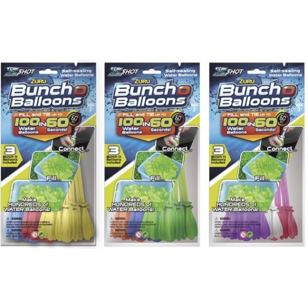 Zuru vodní balónky Bunch O Balloons 3 pack od 169 Kč - Heureka.cz