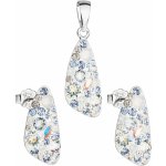 Pavona sada s krystaly Swarovski náušnice a přívěsek modrý 39167.3 light sapphire – Zboží Dáma