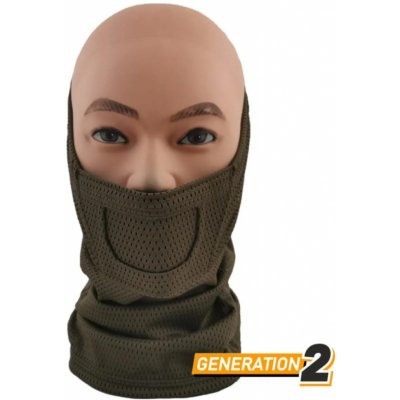 Nákrčník Cygnus Armory Face Warrior Gen2 zelený – Zboží Dáma