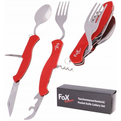Fox Outdoor Pocket Knife Cutlery Set 6 in 1 – Zboží Dáma