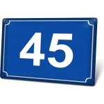 Domovní číslo - Plechová cedulka, modrá Plechová cedulka - Domovní číslo, modrá, 400 x 300 mm, Kód: 26385 – Zbozi.Blesk.cz