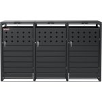 Scorpion elektro s.r.o. Přístřešek na 3 popelnice D14GG3Z antracit – Hledejceny.cz