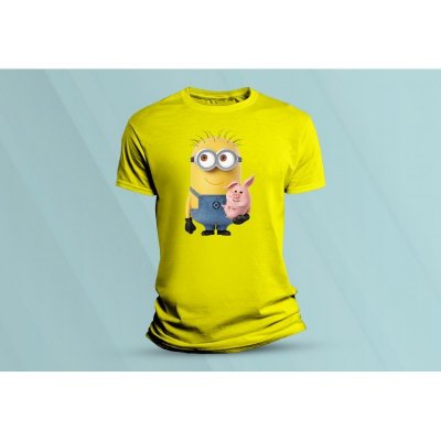 Sandratex dětské bavlněné tričko Mimoni 4., Žlutá