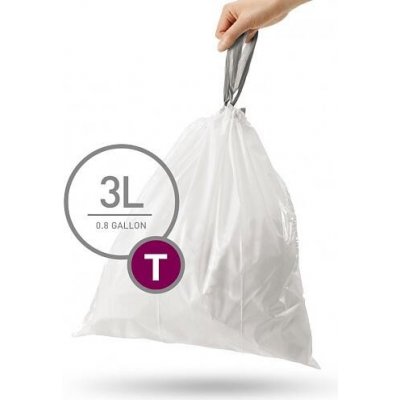 Simplehuman Sáčky 3 L typ T zatahovací 40ks v balení 15µm – Hledejceny.cz