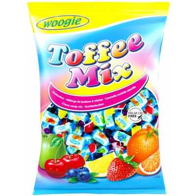 Woogie Toffee Mix ovocné žvýkací bonbóny 1 kg