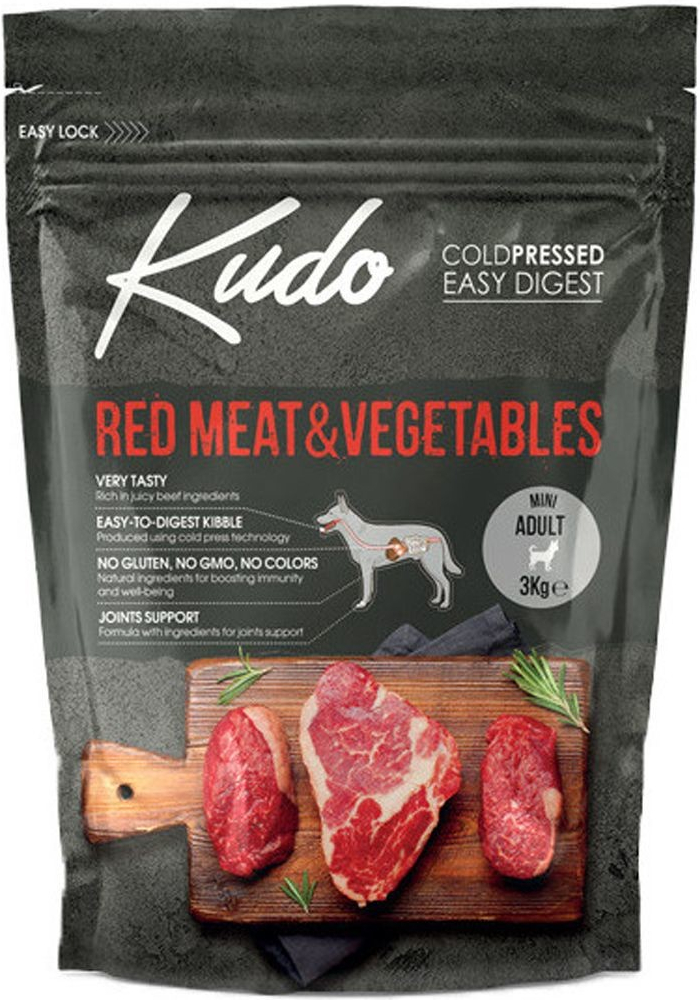 Kudo Dog LG Adult Medium&Maxi Red Meat 3 kg