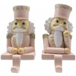 Clayre & Eef 2ks háček na vánoční punčochu Louskáček v růžovém - 7*6*12 cm – Hledejceny.cz