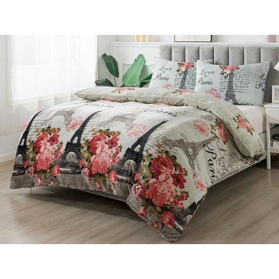 Xpose Mikroplyš povlečení PARIS růžové 140x200 70x90 – Zboží Dáma