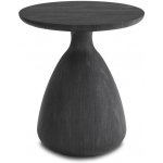 Manutti Teakový stoleček Tsuki, kulatý dia 40 x V 45 cm, teak scuro - mořený černý teak – Hledejceny.cz