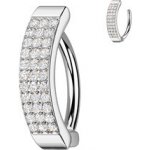 Šperky4U piercing do pupíku se štítem a zirkony WP0081-C – Hledejceny.cz