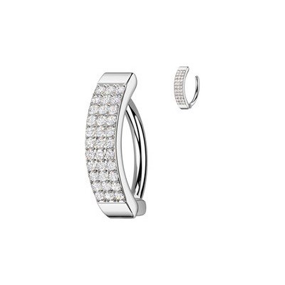 Šperky4U piercing do pupíku se štítem a zirkony WP0081-C – Hledejceny.cz