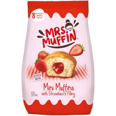 Mrs.Muffin Mini muffiny s jahodovou náplní 200 g – Zboží Dáma