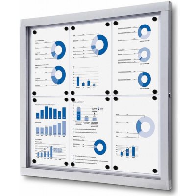 Jansen Display Vitrína pro interiér i zastřešený exteriér, SCO, 6 x A4 – Zboží Mobilmania