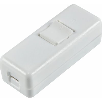 OBI Mezišňůrový vypínač 10 A, bílý – Zboží Živě