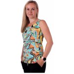 Jožánek kojicí tílko Kateřina tyrkysové vzorované TISK06 – Zboží Dáma