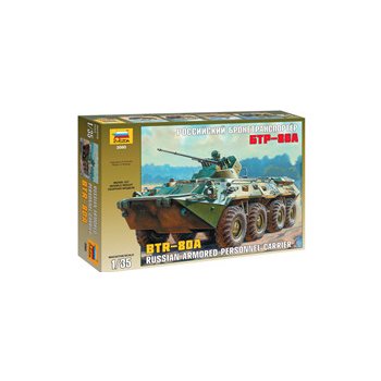 Zvezda Model Kit obojživelné obrněné vozidlo BTR 80A 3560 1:35