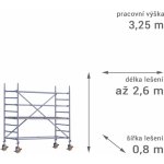 Lešení RUX MOBILO 800 3,25 m 210 cm – Zbozi.Blesk.cz