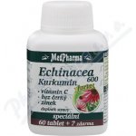 MedPharma Echinacea 600 Forte kurkumin vit. C bez černý zinek 67 tablet – Hledejceny.cz