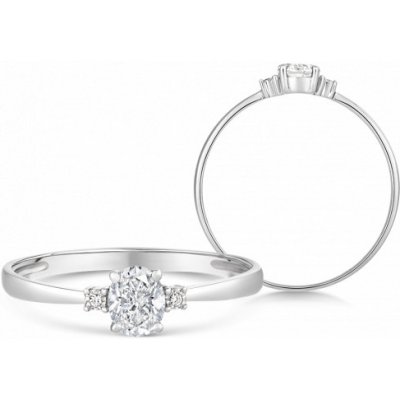 Sofia zlatý dámský prsten se zirkony čiré barvy GEMBG29232