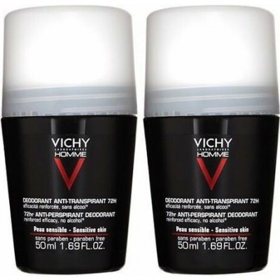 Vichy Deodorant roll-on pro citlivou pokožku Homme 72H (Deodorant Anti-Transpirant) 2 x 50 ml – Hledejceny.cz