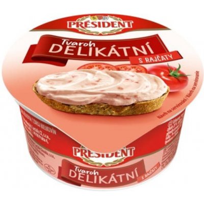 Président Delikátní Tvaroh Rajče 125 g – Zboží Dáma