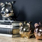 Pokladnička stříbrné prasátko s křídly M 14 5*12*15cm – Zboží Dáma