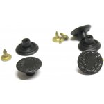 Knoflík natloukací jeansový 17mm FOREVER vavřín černý – Hledejceny.cz