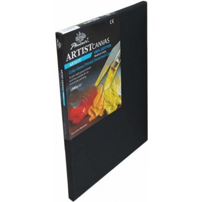 Černé malířské plátno na rámu 40x40cm ph – Zboží Dáma