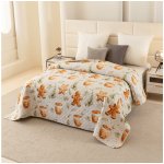 Textilomanie Přehoz na postel WINTER GINGERMAN, bílý 170 x 210 cm – Zboží Dáma