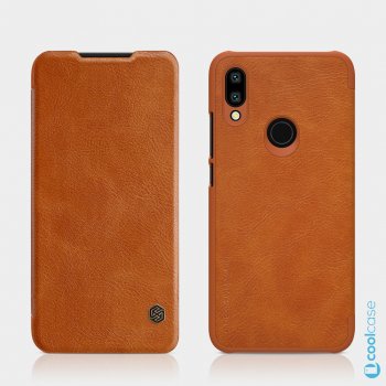 Pouzdro Nillkin Qin Book Xiaomi Redmi Note 7 hnědé