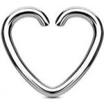 Šperky4U falešný cartilage piercing do ucha srdíčko FP01021 – Zboží Dáma