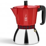 BRA Moka konvice DELUXE RED 3 šálky, 0,2 l, indukce – Zboží Mobilmania