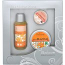 Saloos Relax Relax masážní olej 50 ml + Bio Karité Rakytník balzám 50 ml + Bio Karité balzám na rty 19 ml dárková sada