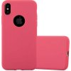 Pouzdro a kryt na mobilní telefon Apple Cadorabo Case pro Apple iPhone XS MAX v barvě CANDY Červená Flexibilní TPU silikonový kryt Ultra Slim Soft Back Cover Case Bumper