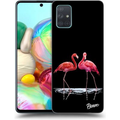 Pouzdro Picasee ULTIMATE CASE Samsung Galaxy A71 A715F - Flamingos couple