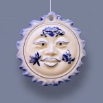 Cibulák Vánoční ozdoba Sluníčko 9,5 x 9,5 x 3,0 cm 0,150kg Originál Český porcelán Dubí – Hledejceny.cz