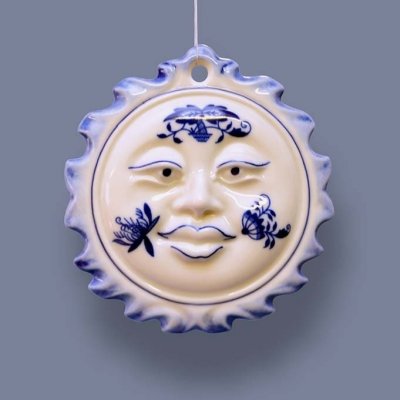 Cibulák Vánoční ozdoba Sluníčko 9,5 x 9,5 x 3,0 cm 0,150kg Originál Český porcelán Dubí – Hledejceny.cz