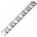 Dekorace Vejce plast tuba 4cm/12ks bal. bílostříbrná – Hledejceny.cz