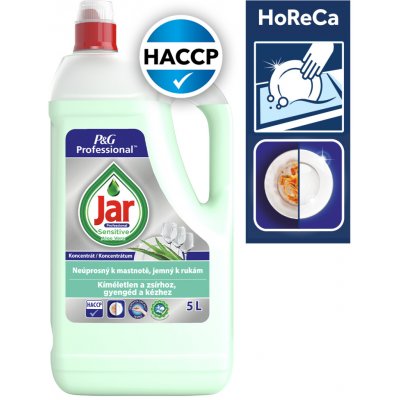Jar Prostředek na nádobí sensitive Aloe Vera 5 l – Hledejceny.cz