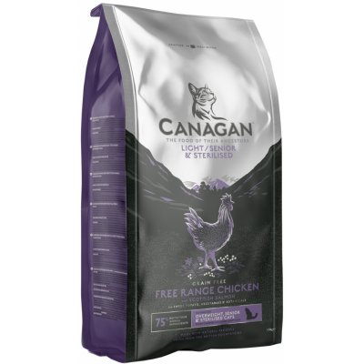 Canagan kočka cat light senior sterilised 1,5 kg