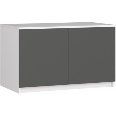 Ak furniture Star 90 cm bílý / šedý grafit mat – Zbozi.Blesk.cz