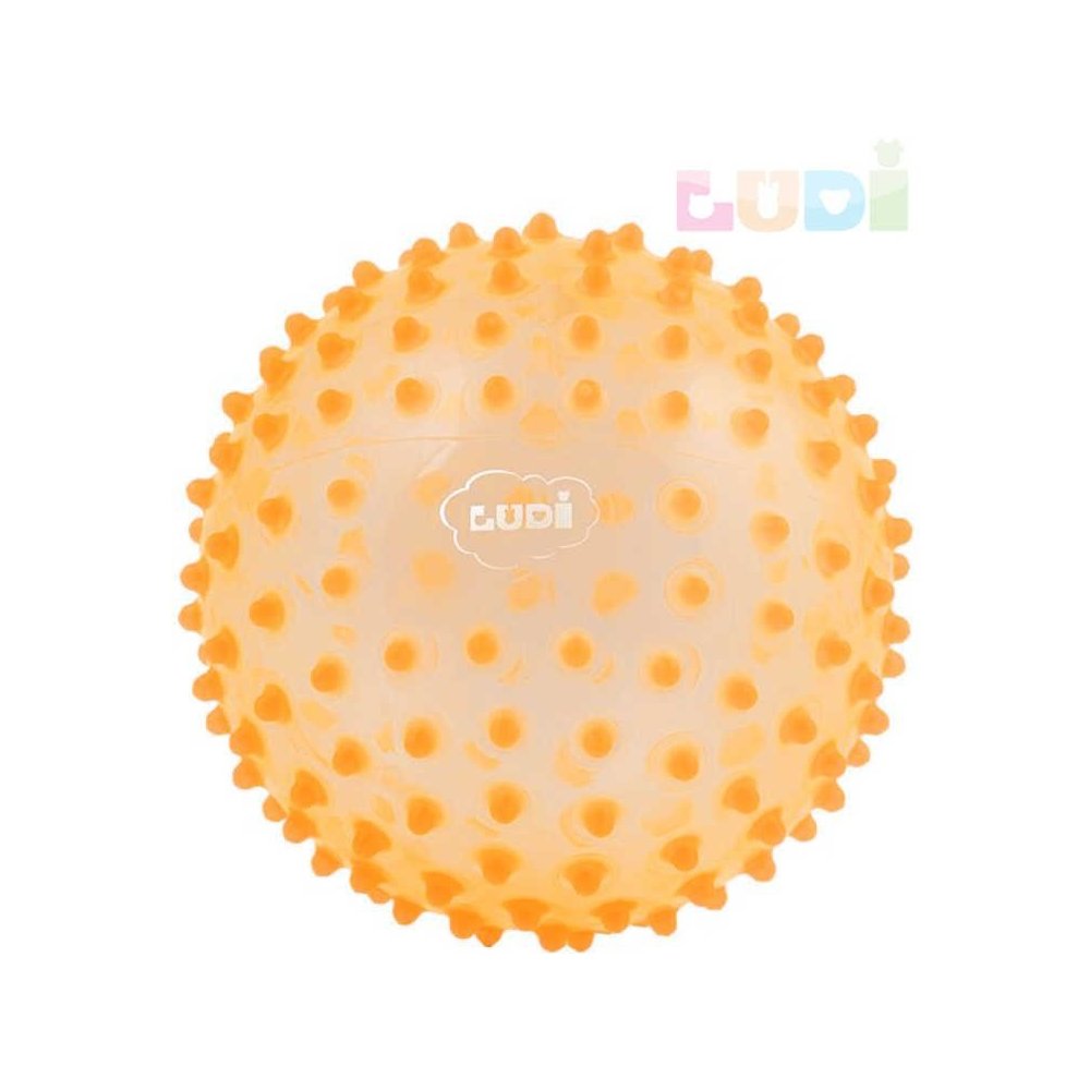 Ludi Baby míček senzorický oranžový s výstupky relaxační balonek pro  miminko — Heureka.cz