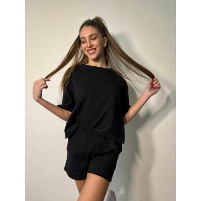 Eshopat Basic dámský teplákový komplet Summer Black – Zboží Mobilmania