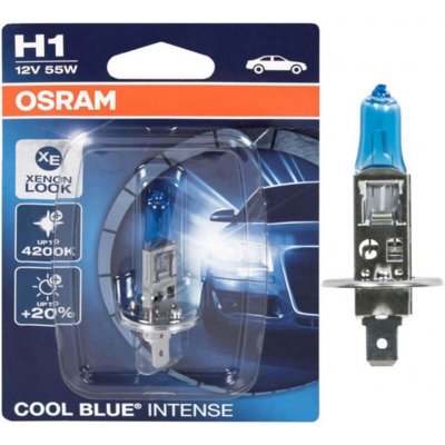 OSRAM autožárovka H1 COOL BLUE INTENSE.NG 64150CBN 55W 12V P14.5s blistr – Zboží Mobilmania