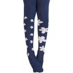 Gatta Dívčí vzorované punčocháče KVĚTY modré – Zboží Mobilmania