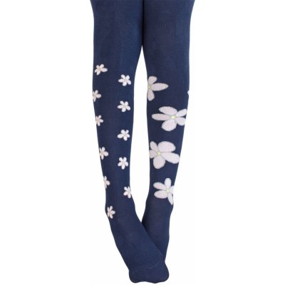 Gatta Dívčí vzorované punčocháče KVĚTY modré – Zboží Mobilmania